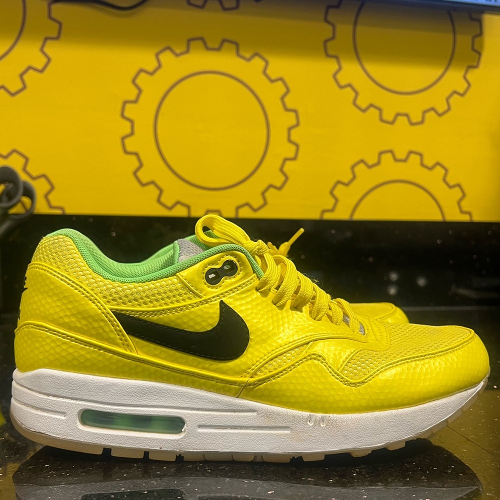 Nike Bright Yellow Sneakers with Green Accents